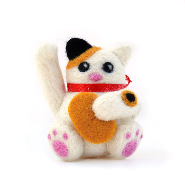 Lucky Cat Needle Felting Kit
