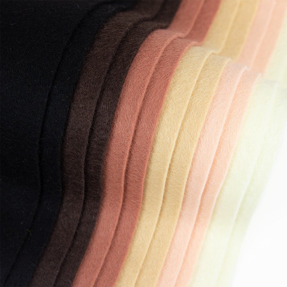 Premium Wool Blend Craft Felt Sheets - Value Packs