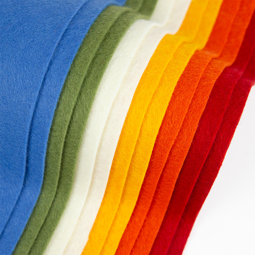 Premium Wool Blend Craft Felt Sheets - Value Packs