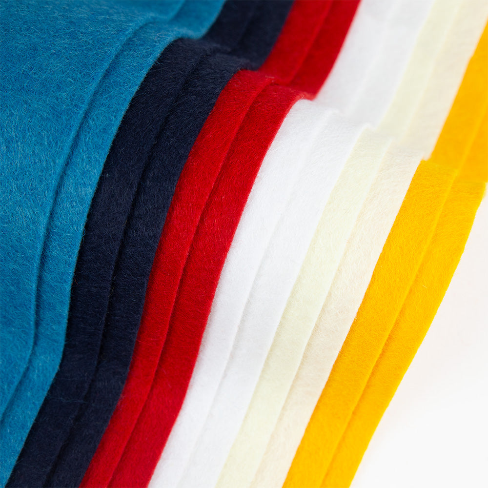 Premium Wool Blend Craft Felt Sheets - Value Packs
