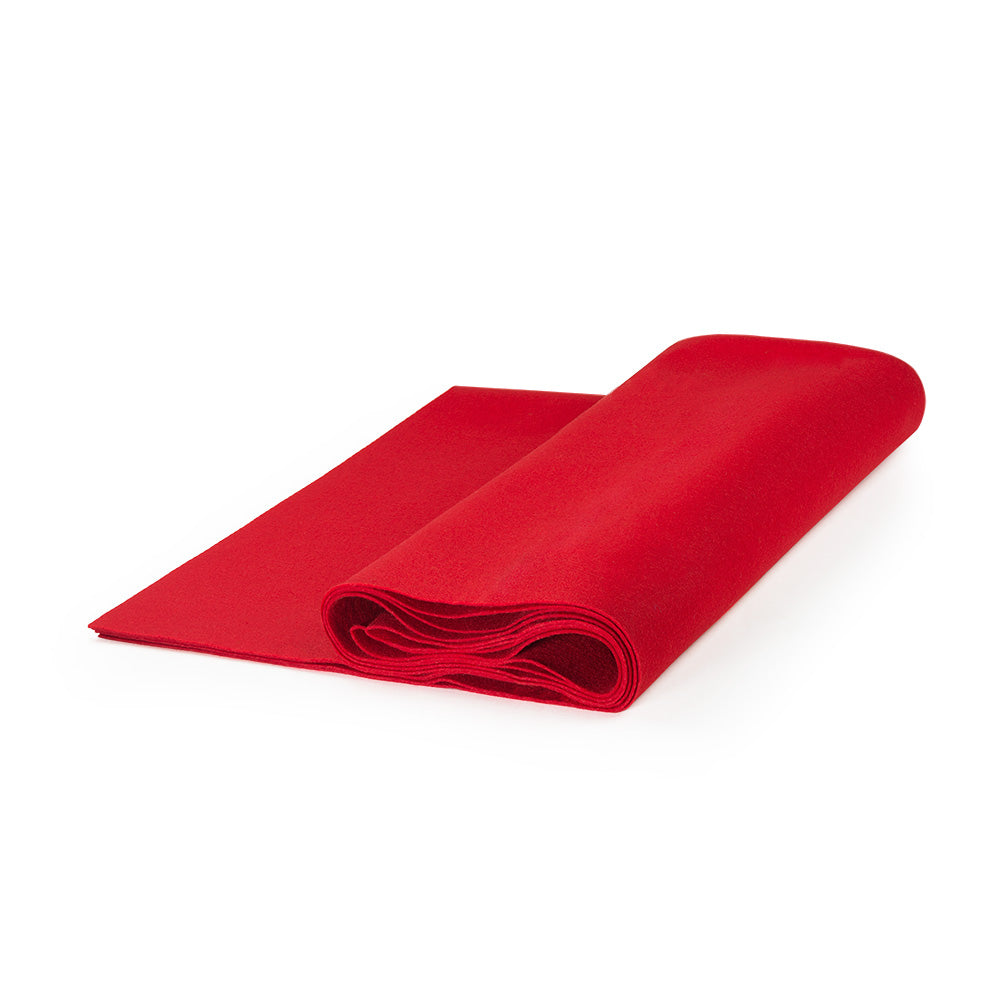 Craft Felt, W: 45 cm, 1,5 mm, 180-200 g, Red, 5 M, 1 Roll