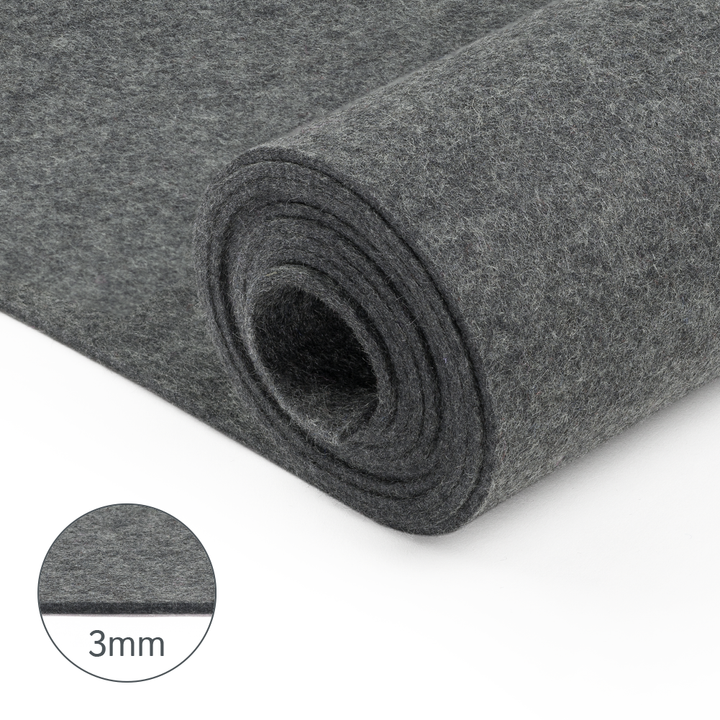 3mm Thick 100% Wool Designer Felt By Foot - Regular Collection