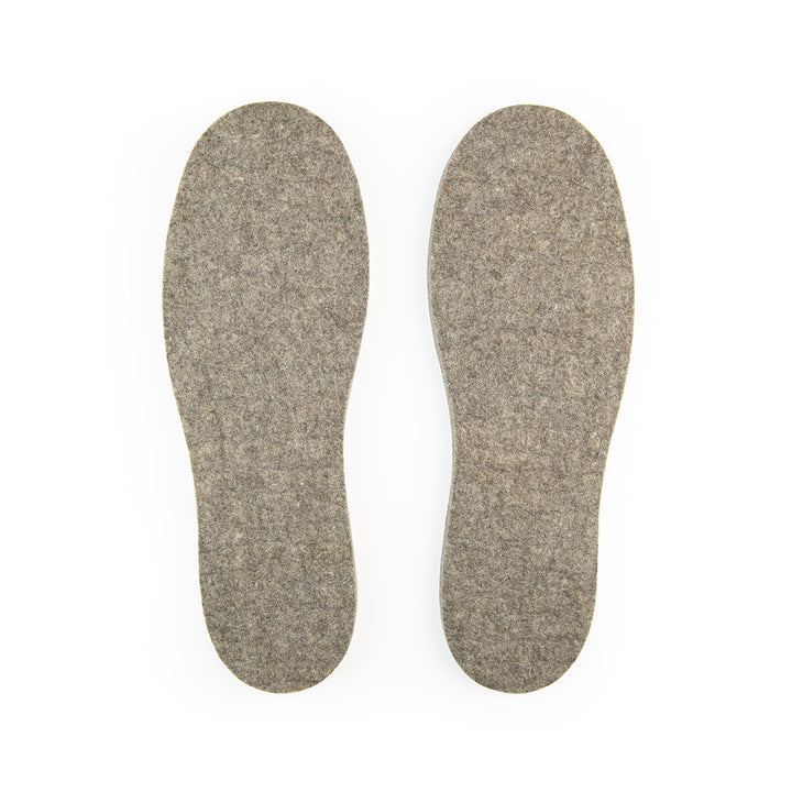 Wool Felt Insoles - 13mm Thick, 1 Pair