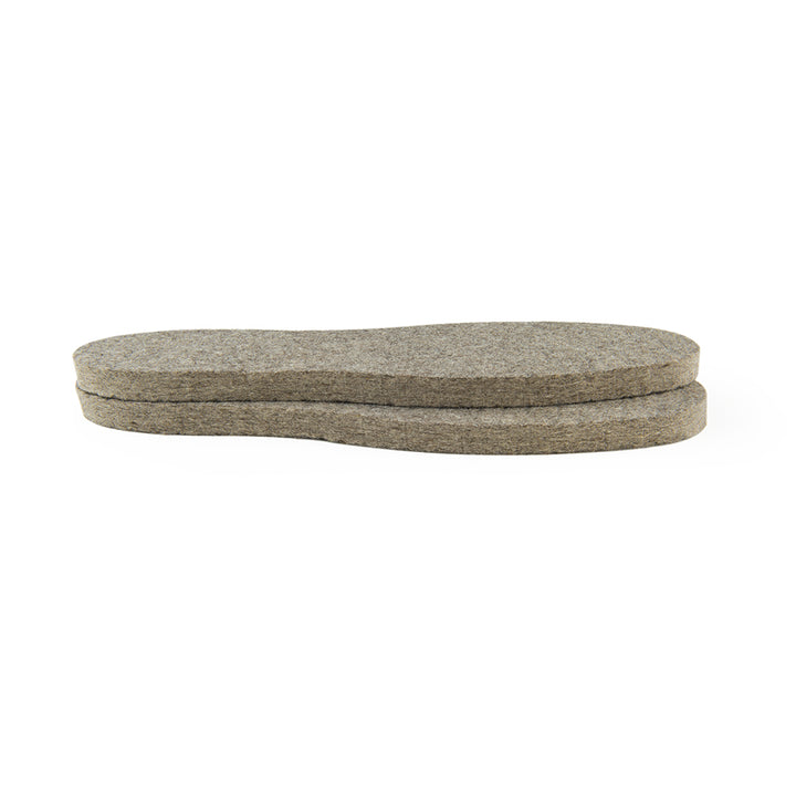 Wool Felt Insoles - 13mm Thick, 1 Pair