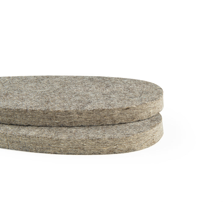 Wool Felt Insoles - 13mm Thick, 1 Pair