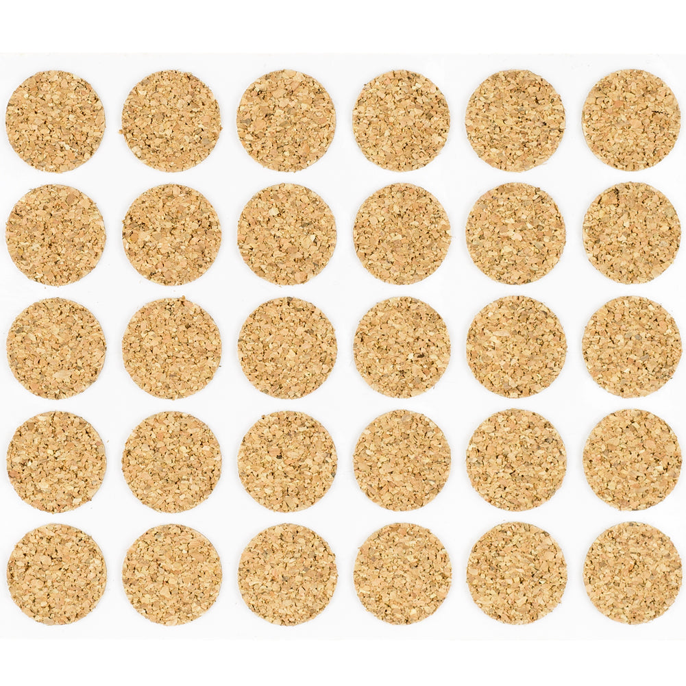 3/8" Diameter Light Duty Cork Pads By Roll