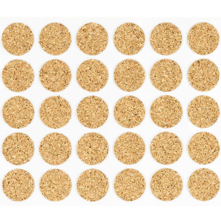 3/8" Diameter Light Duty Cork Pads By Roll